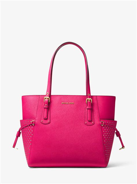 michael kors poly lg tote ultra pink|michael kors purses outlet.